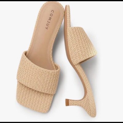 Tacones bajos tejidos Maya